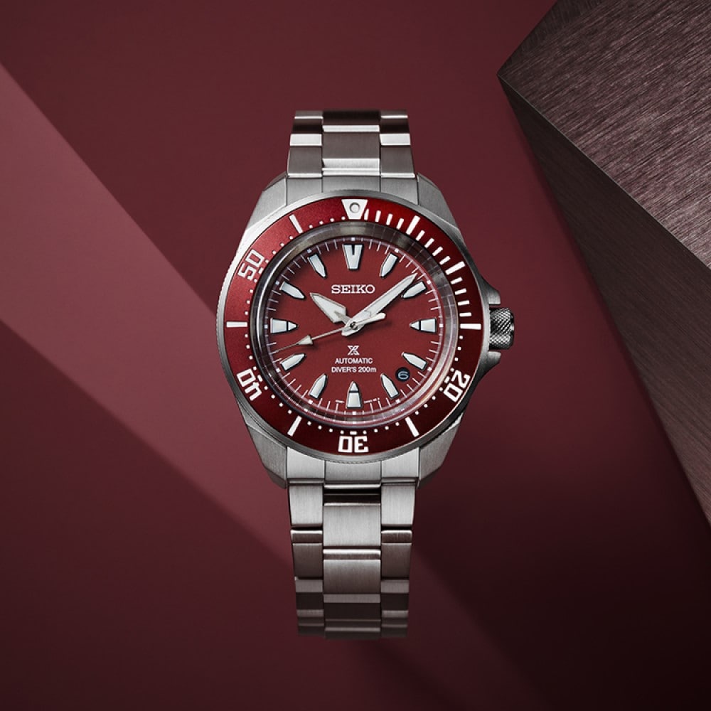 Seiko Prospex 4R Red 'Shog-urai' Diver 41.7mm Mens Watch Seiko Prospex 4R Red 'Shog-urai' Diver 41.7mm Mens Watch