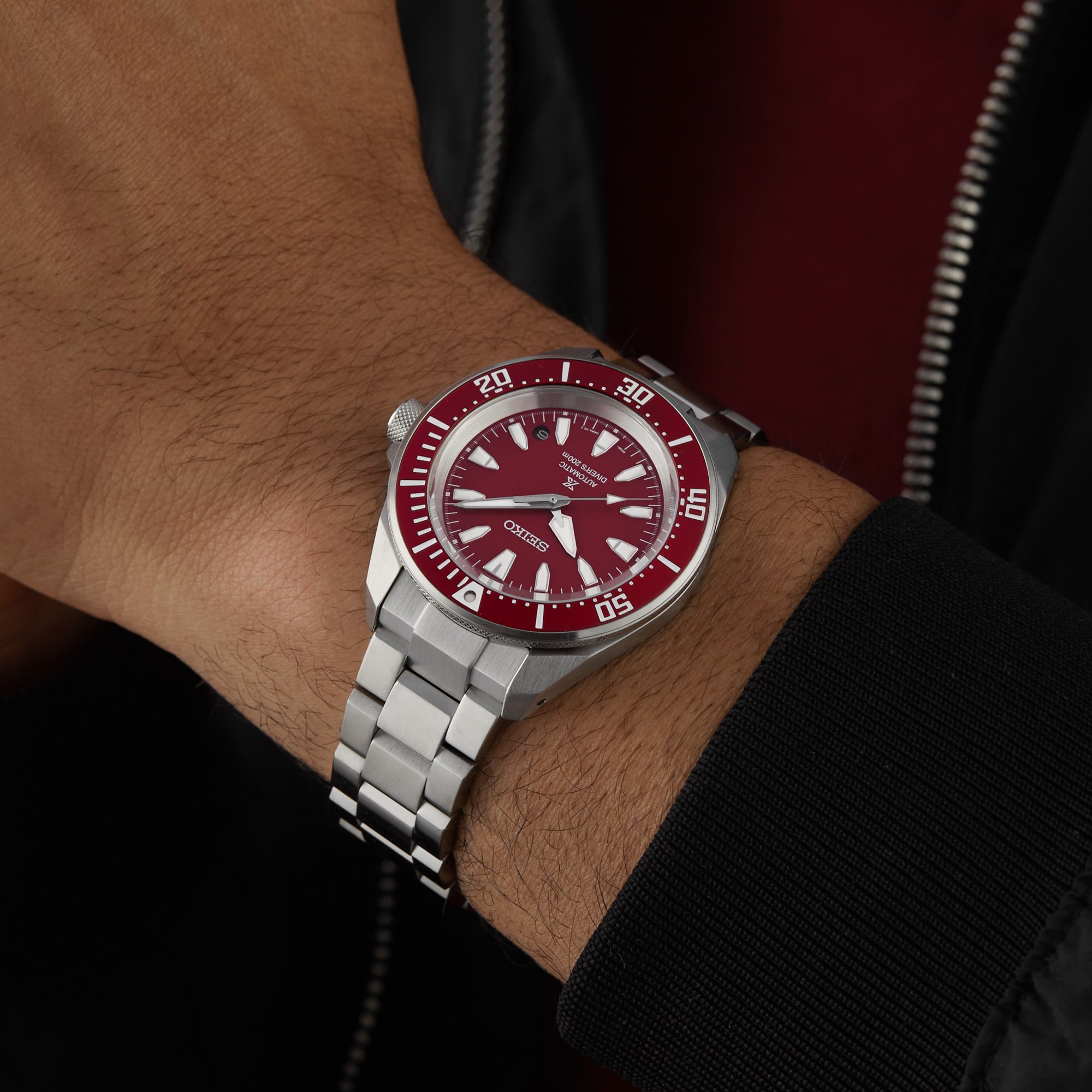 Seiko Prospex 4R Red 'Shog-urai' Diver 41.7mm Mens Watch Seiko Prospex 4R Red 'Shog-urai' Diver 41.7mm Mens Watch