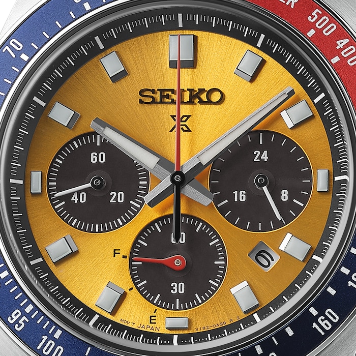 Seiko Prospex Prospex Speedtimer 'Pogue' Solar Chronograph 1969 Re-interpretation 41.5mm Mens Watch Yellow