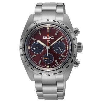Seiko Prospex Prospex Speedtimer European Exclusive 39mm Mens Watch Factory Red Seiko Prospex Prospex Speedtimer European Exclusive 39mm Mens Watch Factory Red