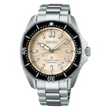 Seiko Prospex Diver's 41mm Bracelet Mens Watch Polygonal in Pearl-White Dial