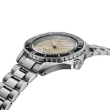 Seiko Prospex Diver's 41mm Bracelet Mens Watch Polygonal in Pearl-White Dial