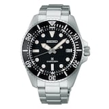 Seiko Prospex Solar Diver's 41mm Mens Bracelet Watch Black Dial