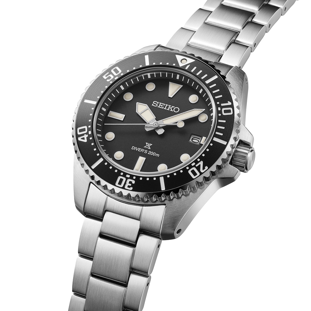 Seiko Prospex Solar Diver's 41mm Mens Bracelet Watch Black Dial Seiko Prospex Solar Diver's 41mm Mens Bracelet Watch Black Dial