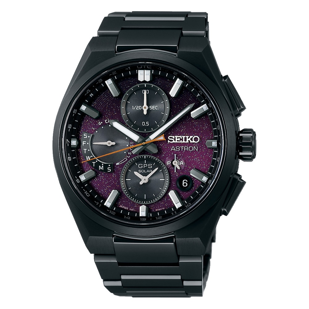 Seiko Prospex Astron GPS Solar 5X Dual Time Chronograph 'Yozakura' - Cherry Blossom by Night - Limited Edition Mens Watch