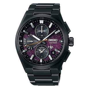 Seiko Prospex Astron GPS Solar 5X Dual Time Chronograph 'Yozakura' - Cherry Blossom by Night - Limited Edition Mens Watch