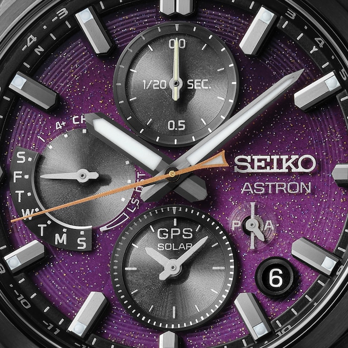 Seiko Prospex Astron GPS Solar 5X Dual Time Chronograph 'Yozakura' - Cherry Blossom by Night - Limited Edition Mens Watch