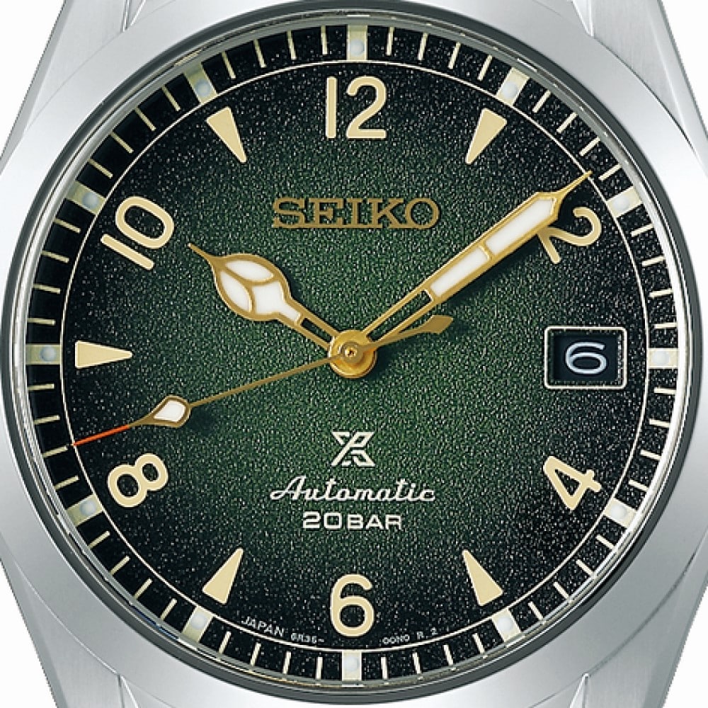 Seiko Prospex Alpinest 38mm Mens Watch Green Seiko Prospex Alpinest 38mm Mens Watch Green