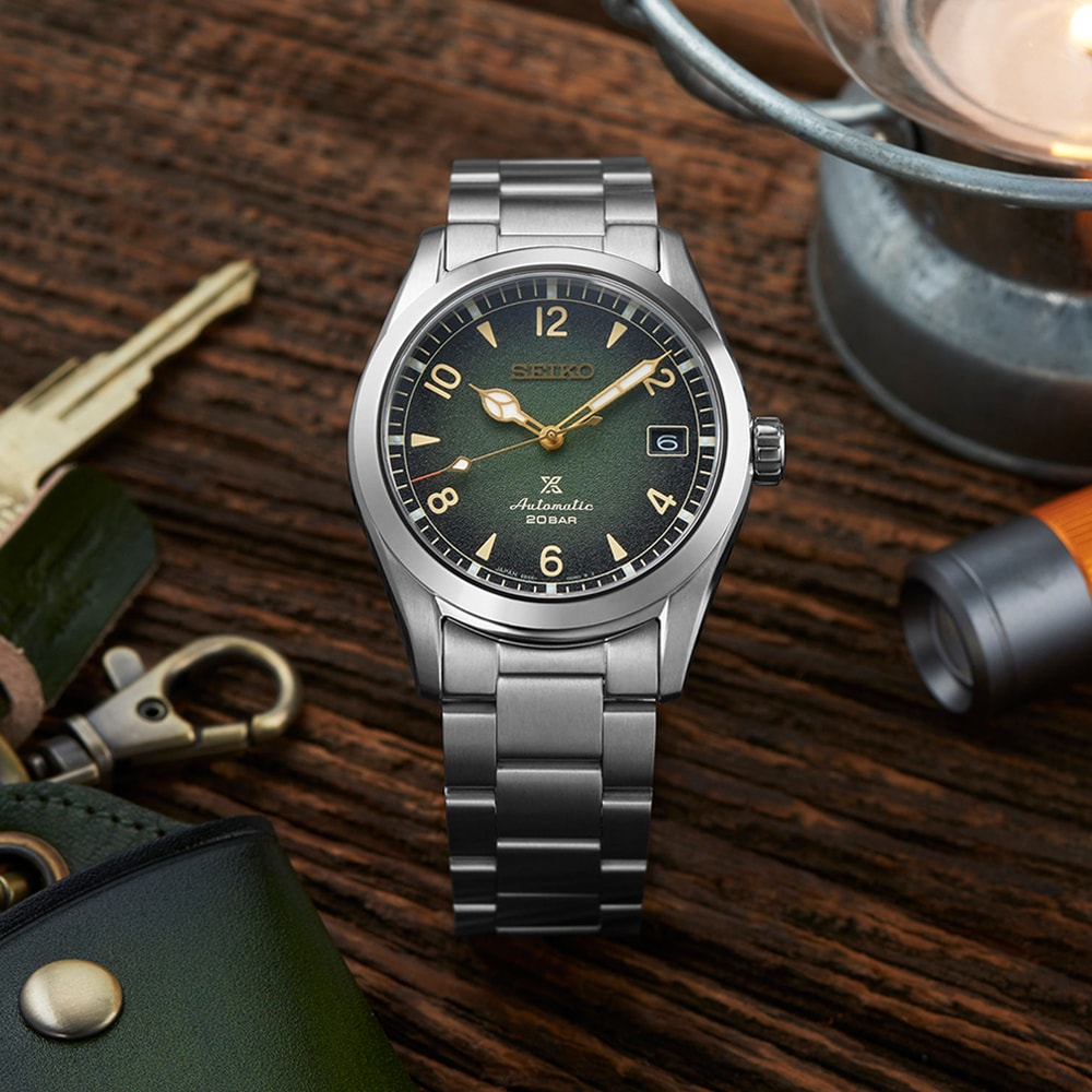 Seiko Prospex Alpinest 38mm Mens Watch Green Seiko Prospex Alpinest 38mm Mens Watch Green