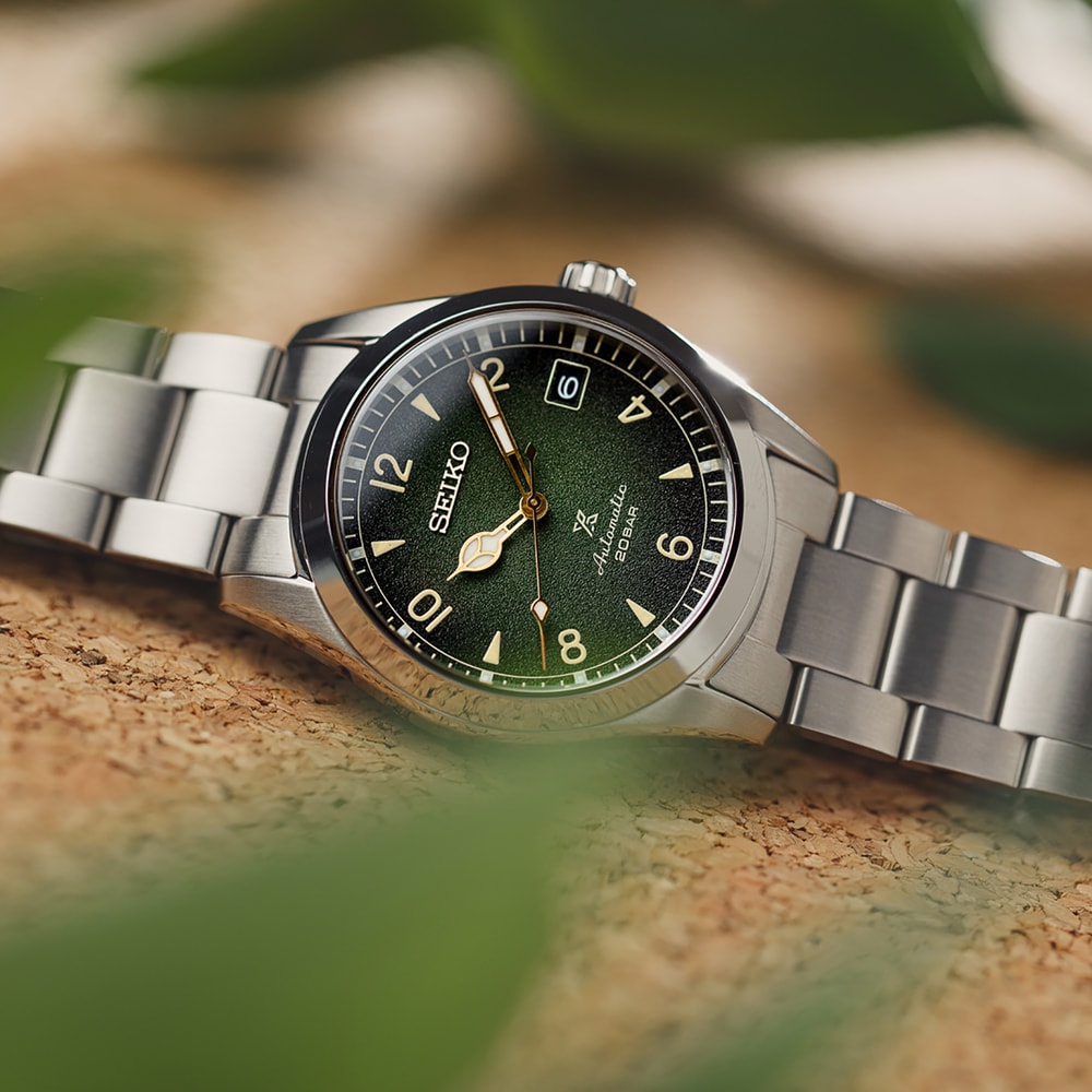 Seiko Prospex Alpinest 38mm Mens Watch Green Seiko Prospex Alpinest 38mm Mens Watch Green