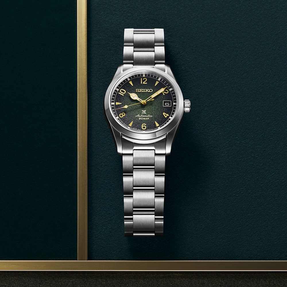 Seiko Prospex Alpinest 38mm Mens Watch Green Seiko Prospex Alpinest 38mm Mens Watch Green