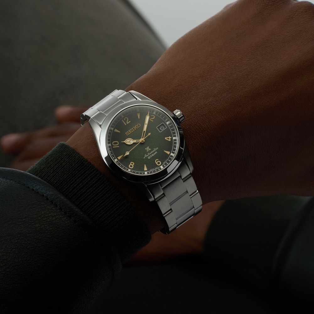 Seiko Prospex Alpinest 38mm Mens Watch Green Seiko Prospex Alpinest 38mm Mens Watch Green