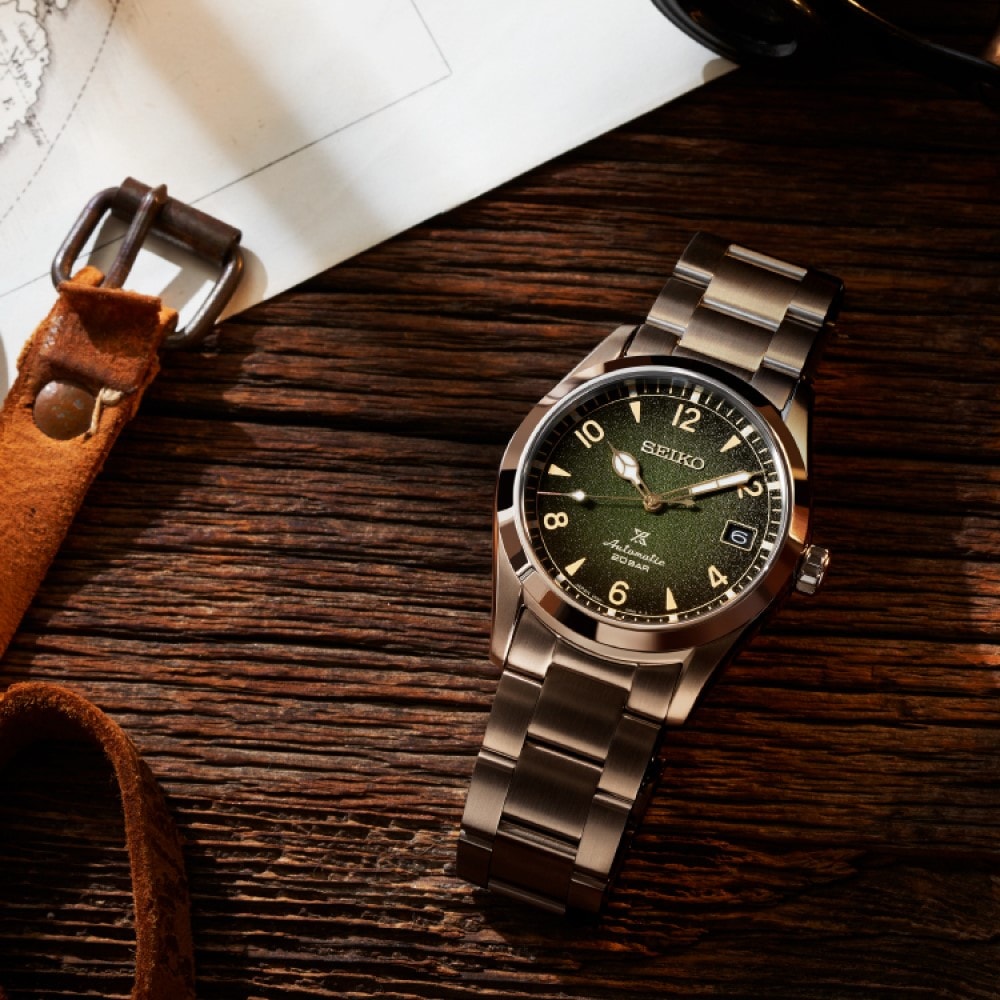 Seiko Prospex Alpinest 38mm Mens Watch Green Seiko Prospex Alpinest 38mm Mens Watch Green