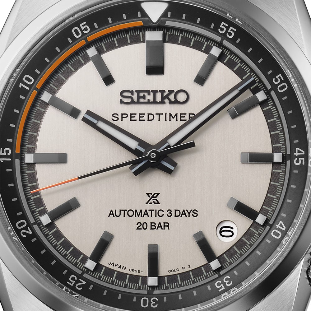Seiko Prospex Prospex Speedtimer 6R 'Compact Countdown' 39.5mm Mens Watch Grey-White Dial