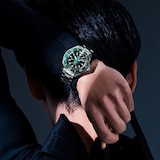 Seiko Prospex Prospex PADI 60th Anniversary 4R Compact Mechanical Diver's 41.7mm Mens Watch Underwater Green