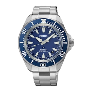 Seiko Prospex Prospex 4R Compact Mechanical Diver's 41.7mm Mens Watch Cobalt Blue