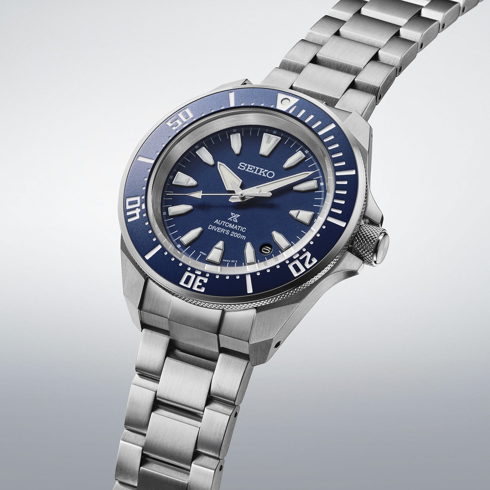 Seiko Prospex Prospex 4R Compact Mechanical Diver's 41.7mm Mens Watch Cobalt Blue