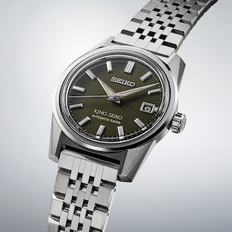 Seiko Prospex King Seiko KSK 'Olive Suede' 38.3mm Mens Watch Green