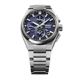 Seiko Prospex Astron GPS Solar 5X83 Dual-Time Chronograph 42mm Mens Watch Blue