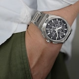Seiko Prospex Astron GPS Solar 5X83 Dual-Time Chronograph 42mm Mens Watch Grey