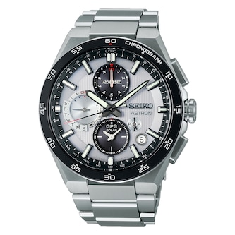 Seiko Prospex Astron Chronograph 43.3mm Mens Watch Silver
