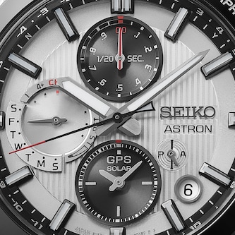 Seiko Prospex Astron Chronograph 43.3mm Mens Watch Silver