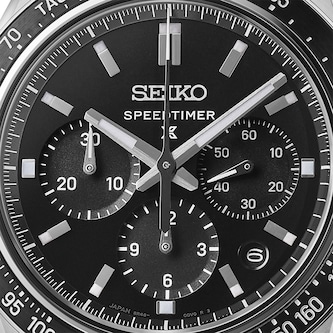 Seiko Prospex Speedtimer 42mm Mens Watch Black