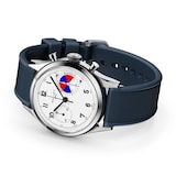 Gallet Classics B09 Tribute to Yachting Big Eye 38mm Unisex Watch White Dial Rubber