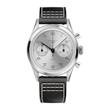 Gallet Classics B09 Tribute to Silverlight 38mm Unisex Watch Silver Dial Leather