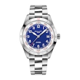 Gallet Flying Officer Chronograph Automatic 40mm Unisex Watch Blue Dial