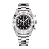 Gallet Flying Officer Chronograph Automatic 40mm Unisex Watch Black Dial