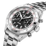 Gallet Flying Officer Chronograph Automatic 40mm Unisex Watch Black Dial