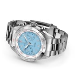 Gallet Flying Officer Chronograph Automatic 40mm Unisex Watch Sky Blue Dial