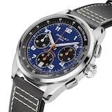 Gallet Multichron Sport Chronograph Automatic 41mm Unisex Watch Blue Dial Leather
