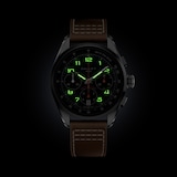 Gallet Multichron Sport Chronograph Automatic 41mm Unisex Watch Blue Dial Leather