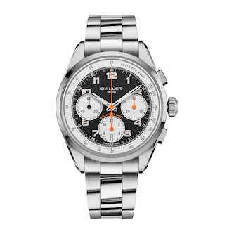Gallet Multichron Sport Chronograph Automatic 41mm Unisex Watch Black Dial