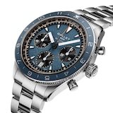 Gallet Multichron Pilot Chronograph Automatic 42mm Unisex Watch Blue Dial
