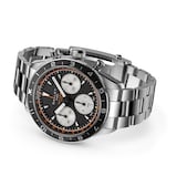Gallet Multichron Pilot Chronograph Automatic 42mm Unisex Watch Black Dial