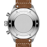 Gallet Multichron Pilot Chronograph Automatic 42mm Unisex Watch Black Dial Leather
