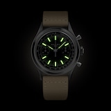 Gallet Classics B09 Tribute to Multichron 38mm Unisex Watch Black Dial Fabric