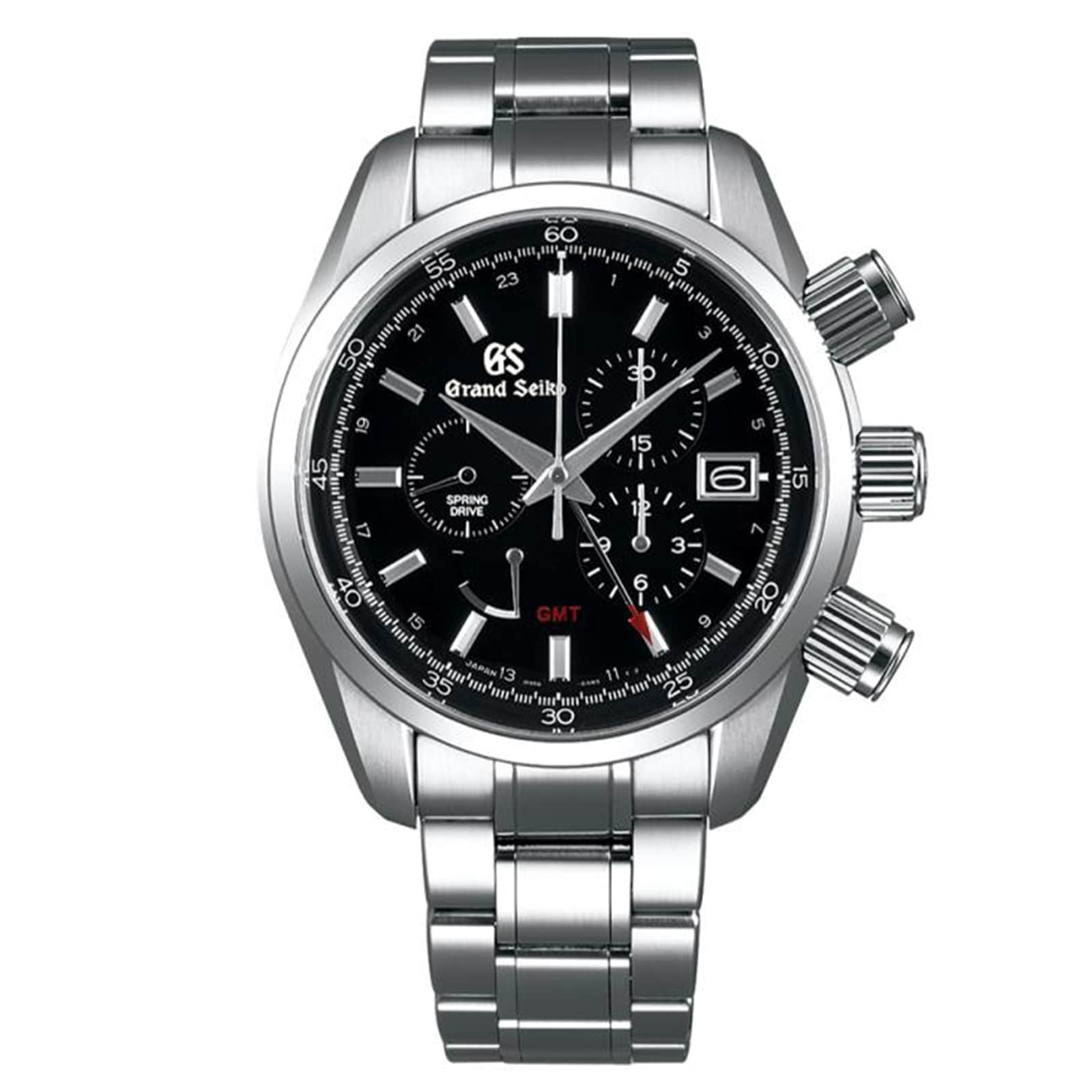 Grand Seiko Sports Black Automatic Spring Drive 3-Day Chronograph GMT  SBGC203 | Watches Of Switzerland US