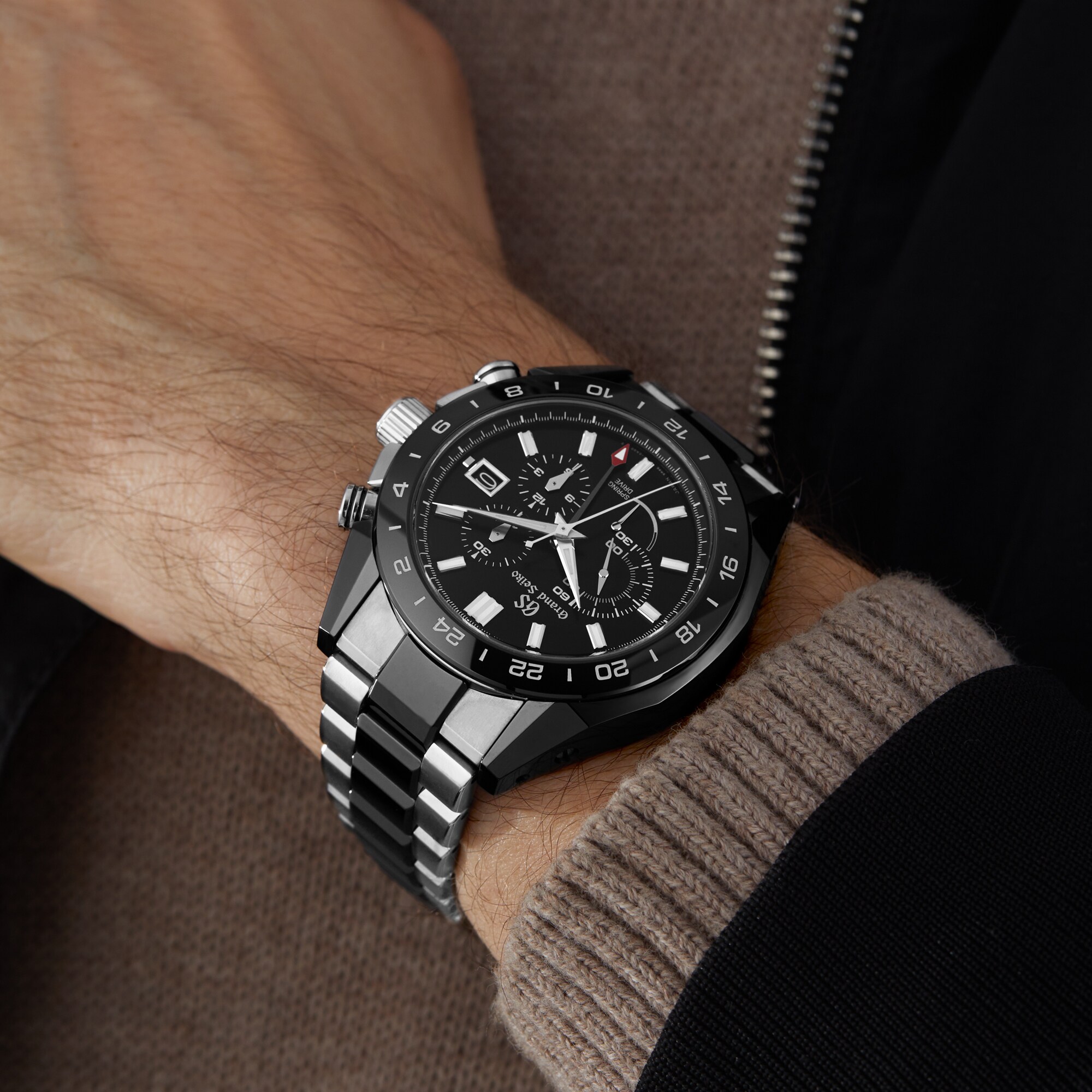 Sport Automatic Spring Drive 3-Day Chronograph GMT