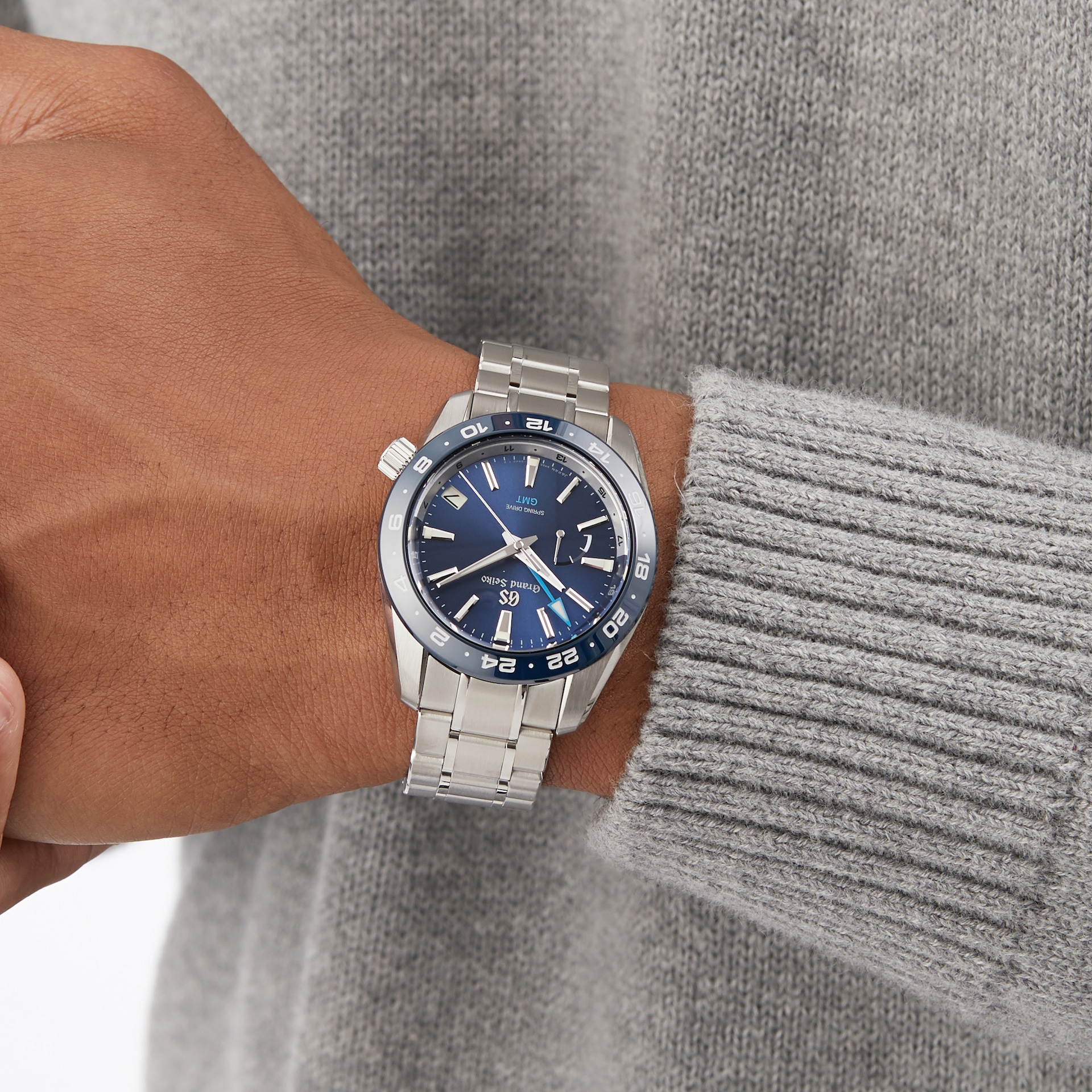 Grand Seiko Sport Blue Automatic Spring Drive 3-Day GMT