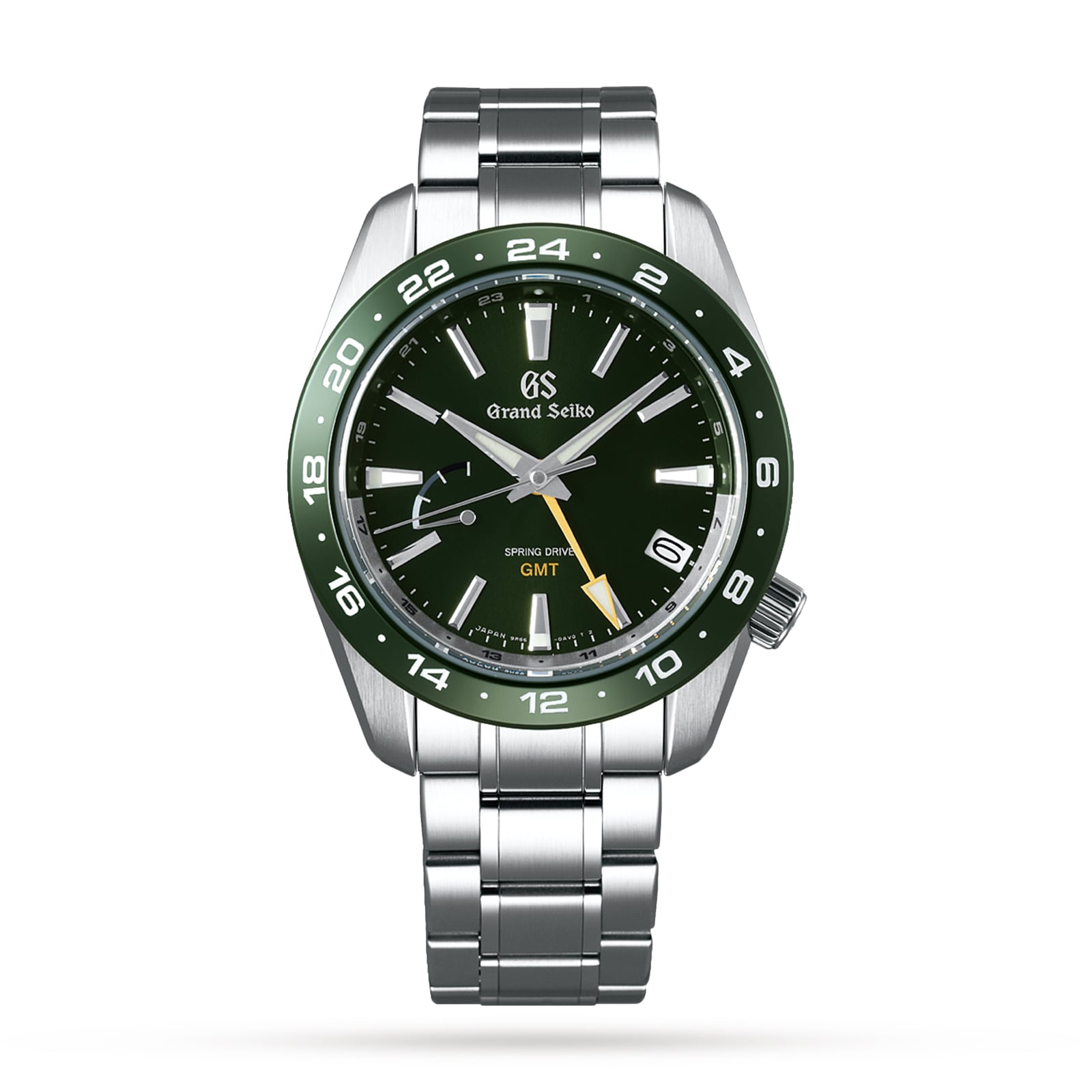 Grand Seiko Sport Green Automatic Spring Drive 3-Day GMT SBGE257 | Watches  Of Switzerland UK