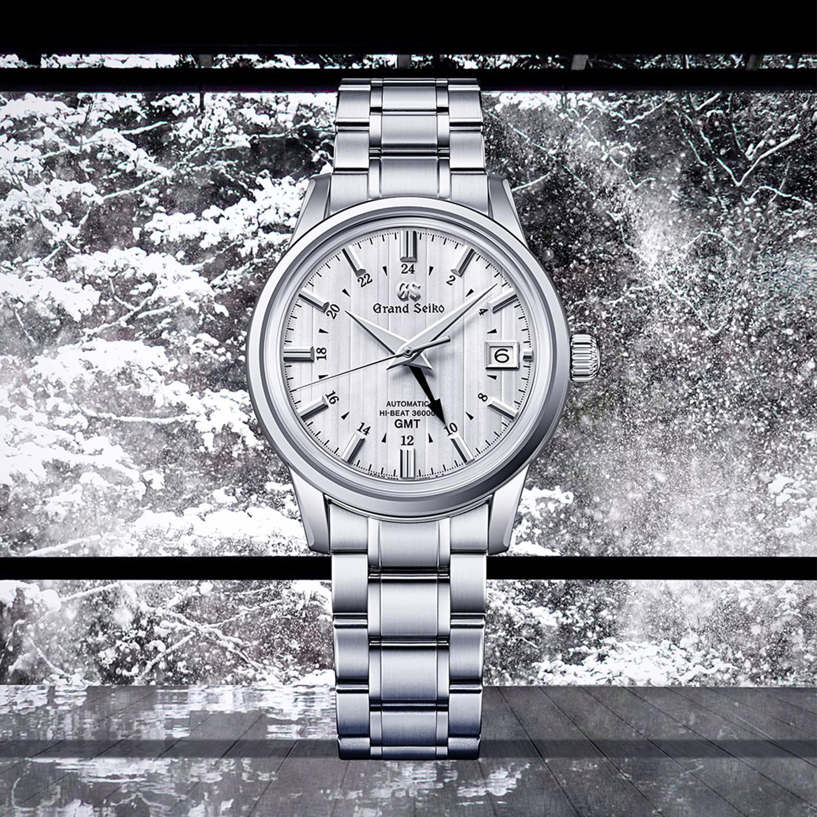 Grand Seiko Yuki Gesho Snow Covered Scenery Hi-Beat GMT