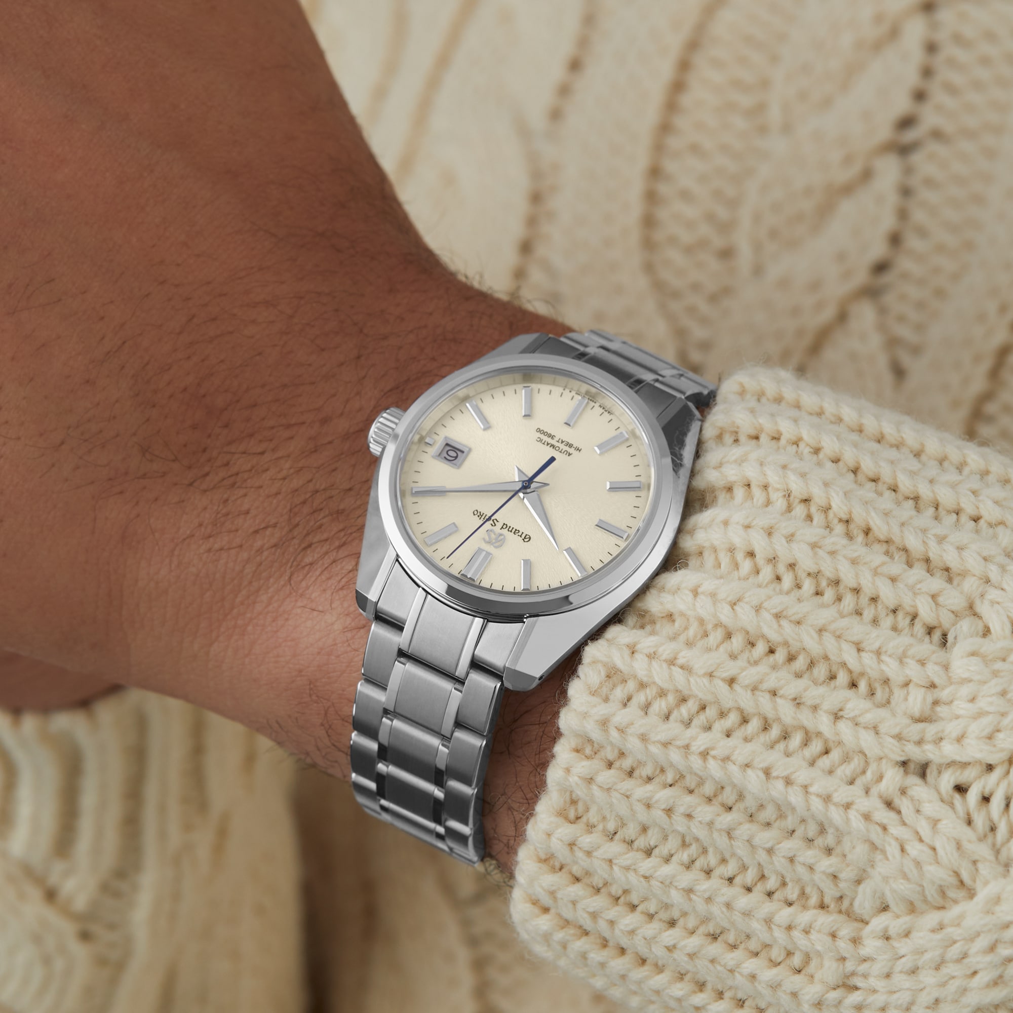Grand Seiko Heritage Collection 40mm Mens Watch - Cream Grand Seiko Heritage Collection 40mm Mens Watch - Cream