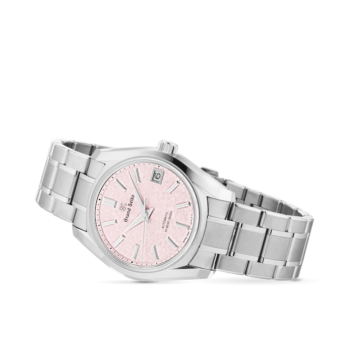 Grand Seiko Heritage 38mm Mens Watch Pink