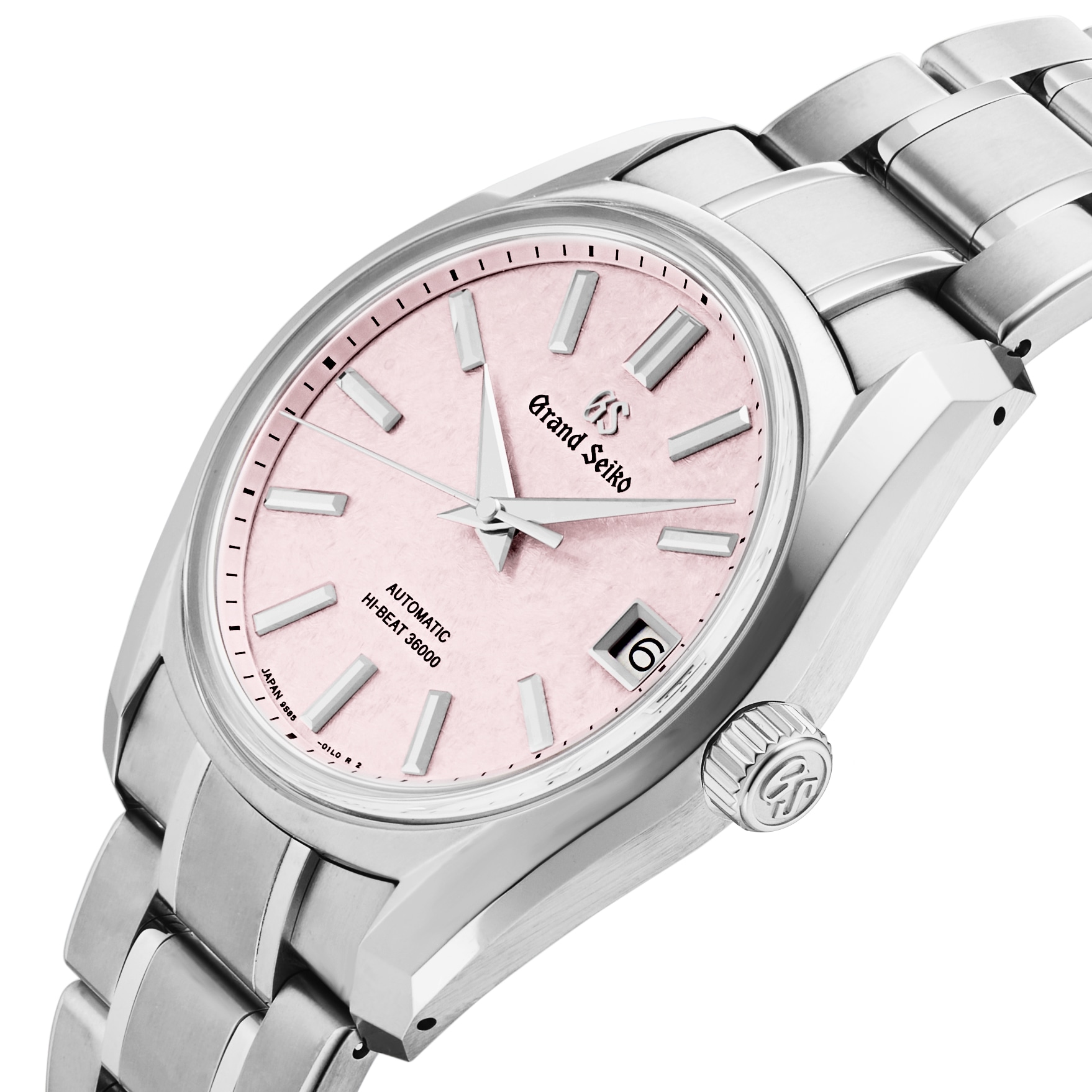 Grand Seiko Heritage 38mm Mens Watch Pink Grand Seiko Heritage 38mm Mens Watch Pink