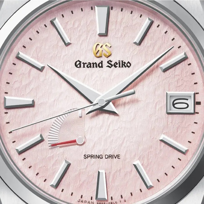 Grand Seiko Heritage Pink Snowflake Spring Drive 20th Anniversary Limited Edition 41mm Mens Watch