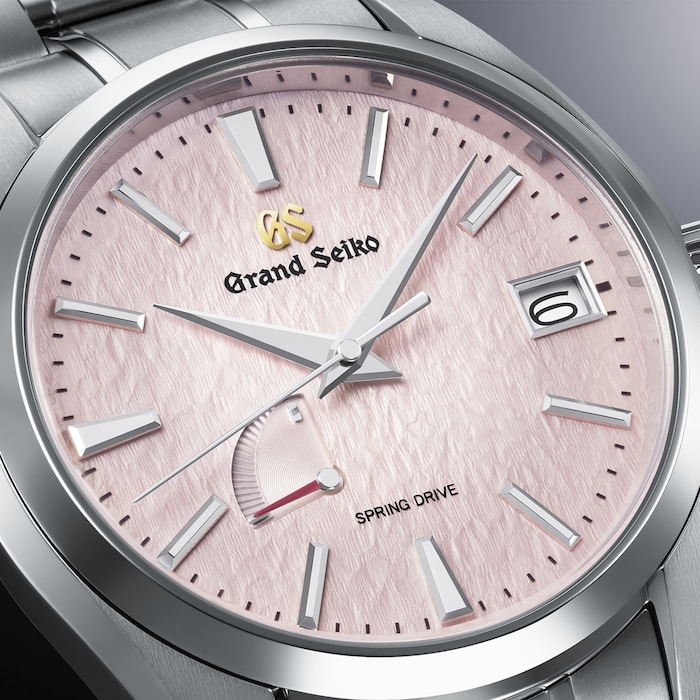 Grand Seiko Heritage Pink Snowflake Spring Drive 20th Anniversary Limited Edition 41mm Mens Watch